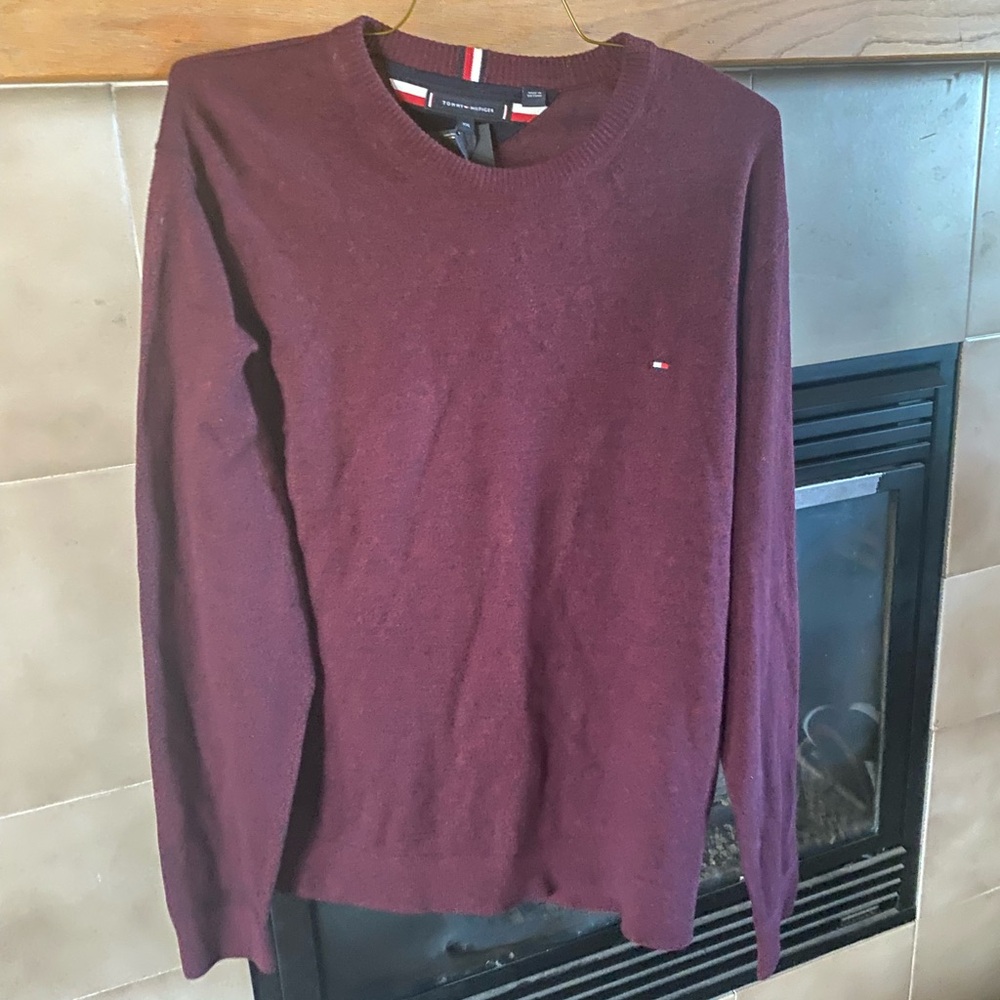 Tommy Hilfiger Men's Maroon Crewneck Sweater XXL NWT